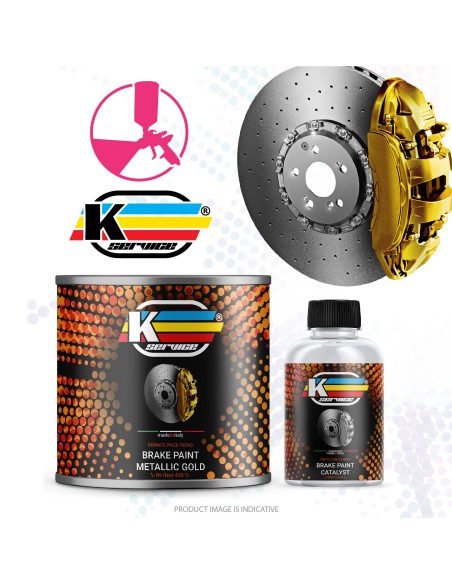 Brake Caliper Hi Heat Glossy Paint 2K Metallic Gold - 180gr