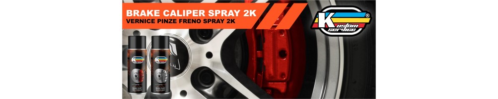 Vernice spray 2k per pinze freni auto e moto professionale